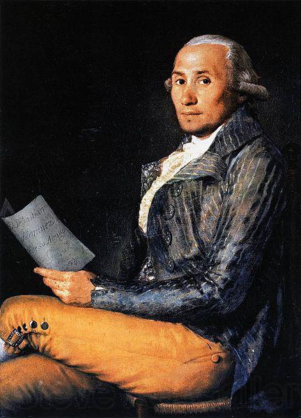 Francisco de Goya Portrait of Sebastian Martinez France oil painting art